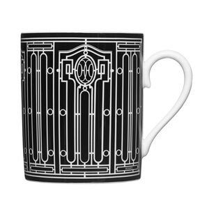 Hermes Black and White Mug